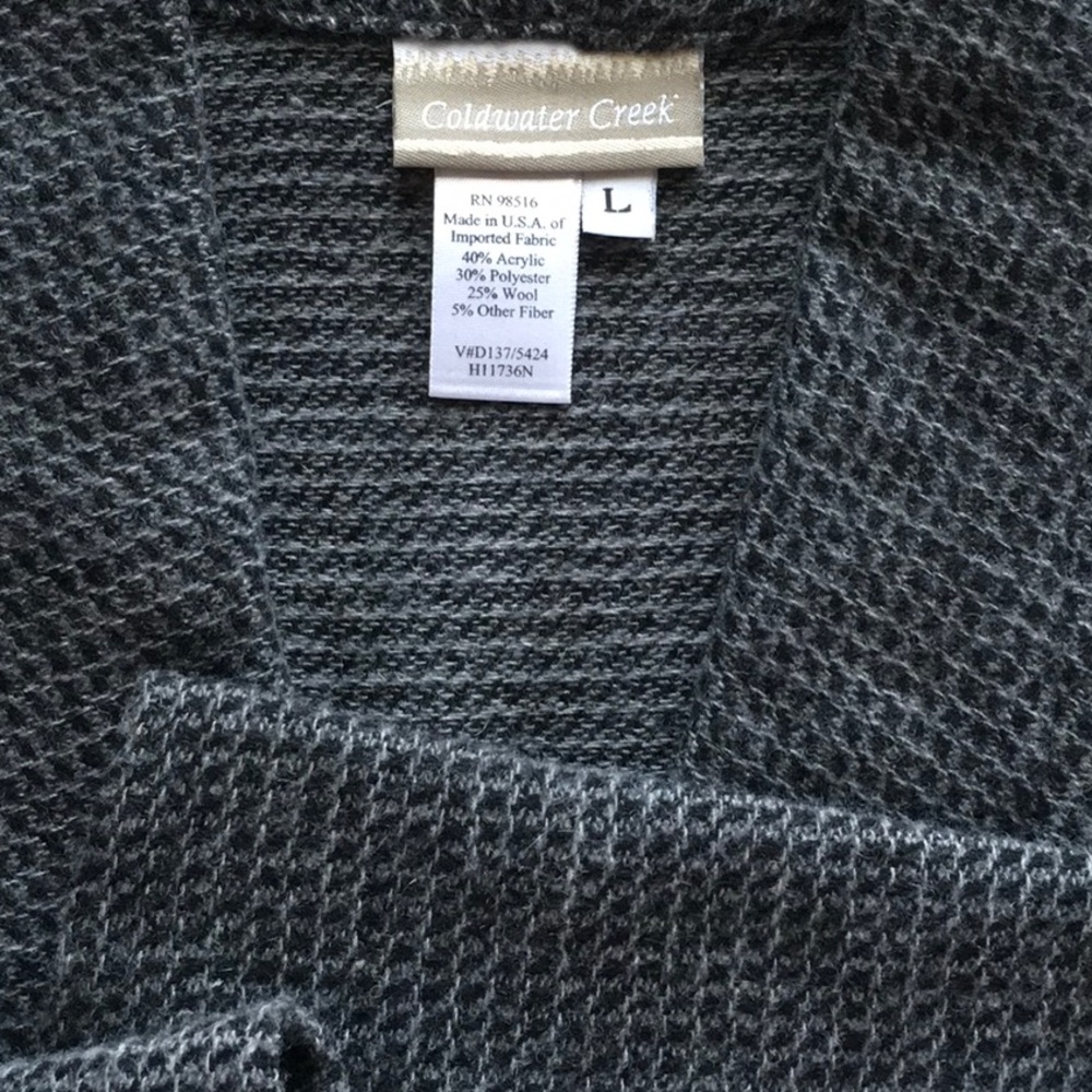 Nwot Gray One-Button Front Duster Jacket - image 7